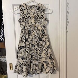 Old Navy Black and White Floral Dress
